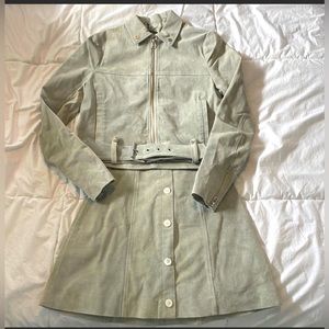 Capulet Leather Suede Jacket and Skirt 2 piece set